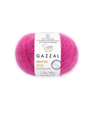 Yarn Gazzal Super Kid Mohair cotton candy (64421)