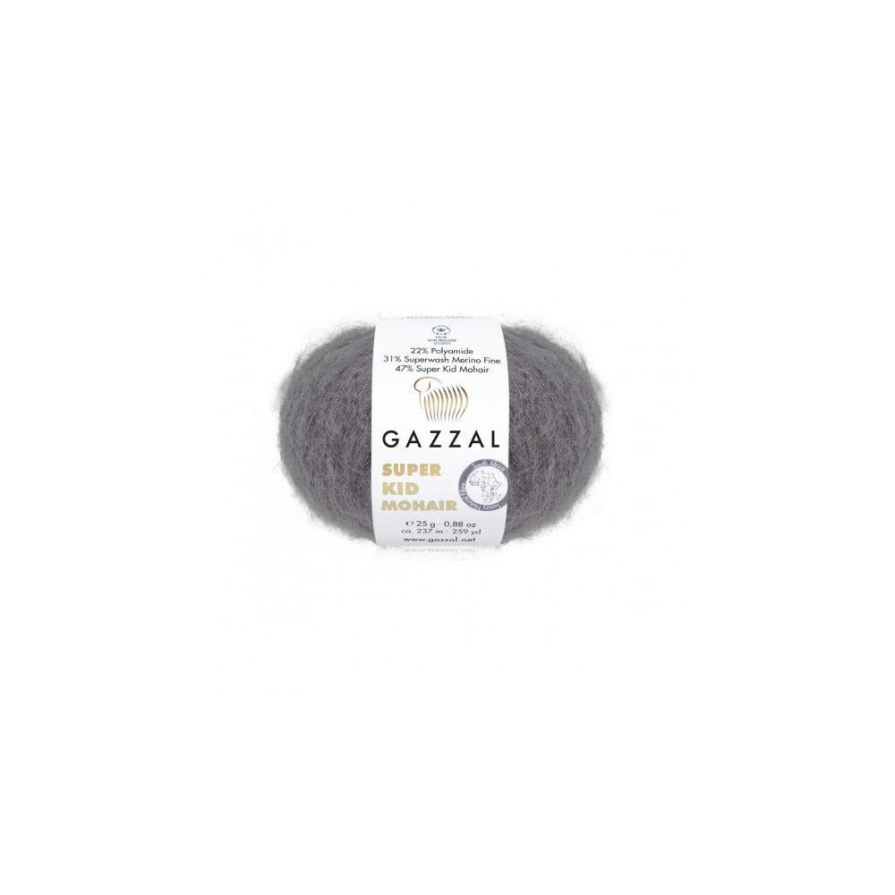 Пряжа Gazzal Super Kid Mohair зимовий попіл (64433) Пряжа Gazzal Super Kid Mohair зимовий попіл (64433)