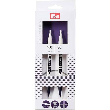 Спицы круговые Prym Ergonomics 80 см 9 мм (215812)
