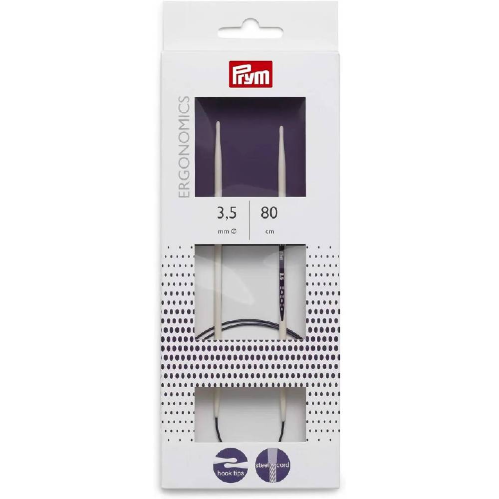 Спицы круговые Prym Ergonomics 80 см 3,5 мм (215803) Спицы круговые Prym Ergonomics 80 см 3,5 мм (215803)