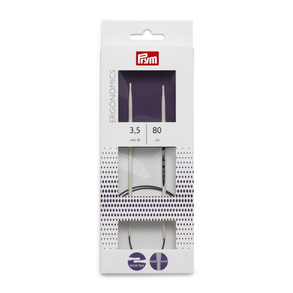 Спицы круговые Prym Ergonomics 80 см 3,5 мм (215803)