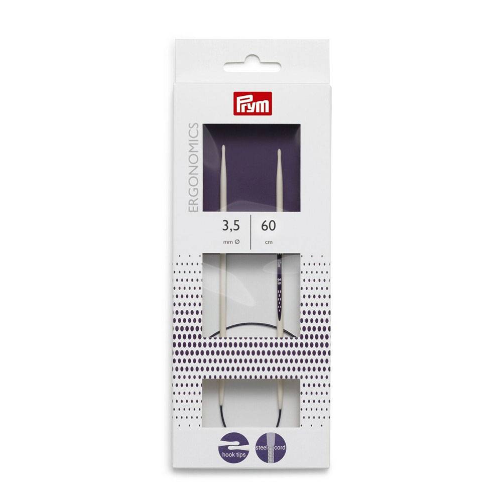 Спицы круговые Prym Ergonomics 60 см 3,5 мм (215603) Спицы круговые Prym Ergonomics 60 см 3,5 мм (215603)