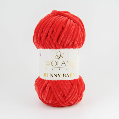 Пряжа Wolans Yarns Bunny Baby червоний (10008)