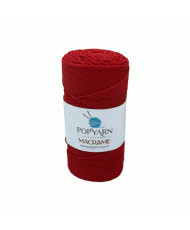 Polypropylene Cord Macrame Popyarn, Red (007)