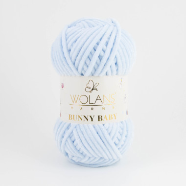 Пряжа Wolans Yarns Bunny Baby світло-блакитний (10011)