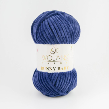 Пряжа Wolans Yarns Bunny Baby темно-синій (10017)