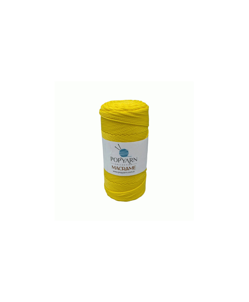 Polypropylene cord Macrame Popyarn, light yellow (022) Polypropylene cord Macrame Popyarn, light yellow (022)