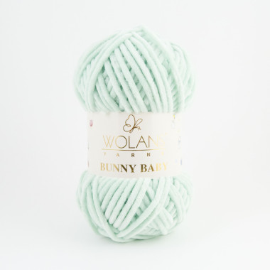Пряжа Wolans Yarns Bunny Baby мятно-зеленый (10023)