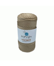 Polypropylene cord Macrame Popyarn, dark beige (008)