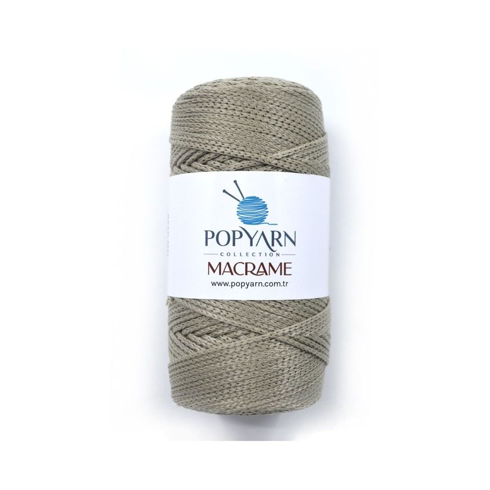 Поліпропіленовий шнур Macrame Popyarn, темно - бежевий (008) Поліпропіленовий шнур Macrame Popyarn, темно - бежевий (008)