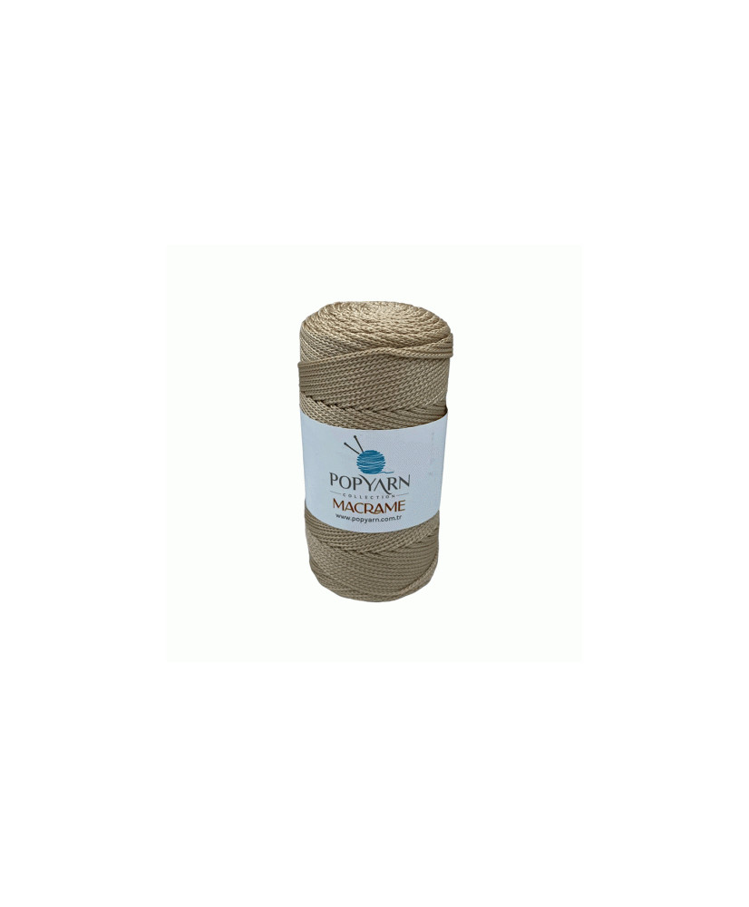 Polypropylene cord Macrame Popyarn, dark beige (008) Polypropylene cord Macrame Popyarn, dark beige (008)