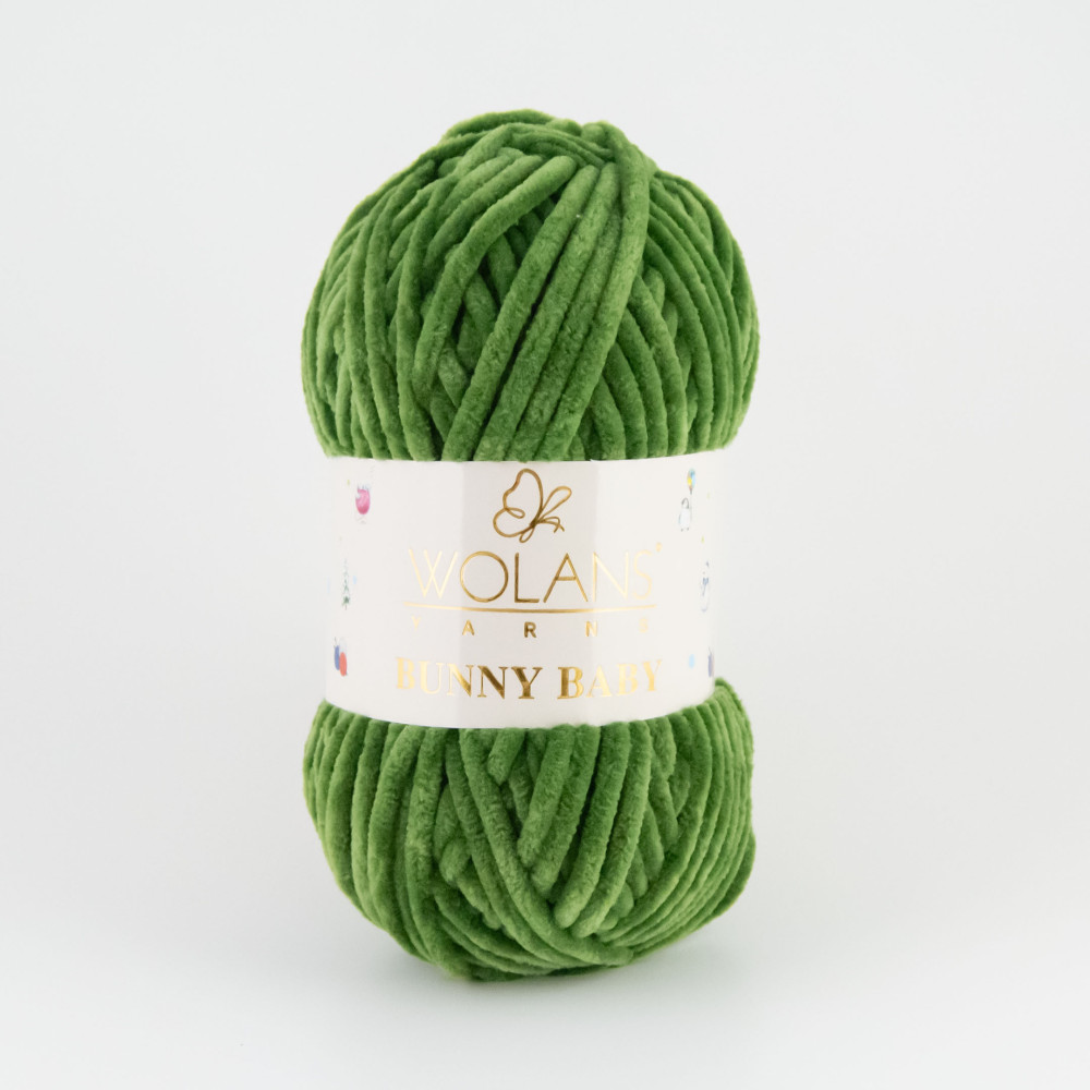 Пряжа Wolans Yarns Bunny Baby темно-зеленый (10032)
