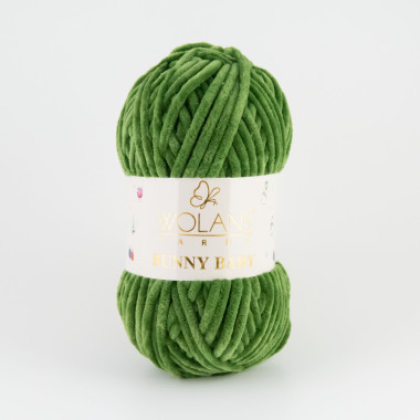 Пряжа Wolans Yarns Bunny Baby темно-зеленый (10032)
