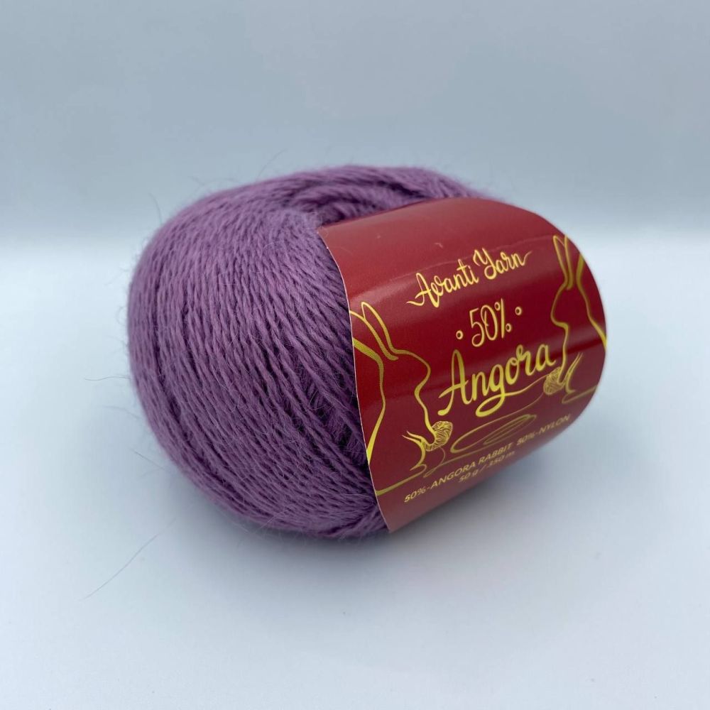 Пряжа Avanti Yarn Angora 50 , лиловая дымка (25) Пряжа Avanti Yarn Angora 50 , лиловая дымка (25)