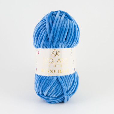 Пряжа Wolans Yarns Bunny Baby королівський синій (10035)