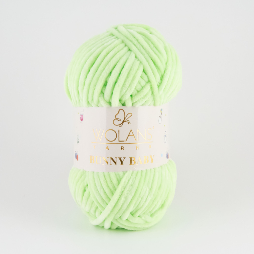 Пряжа Wolans Yarns Bunny Baby лайм (10047)