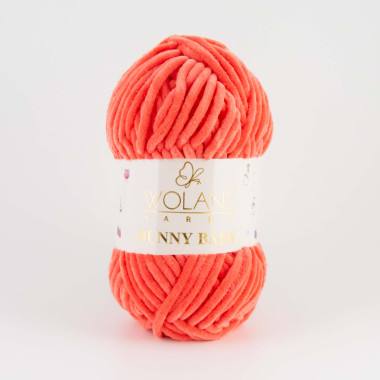 Пряжа Wolans Yarns Bunny Baby кораловий (10062)