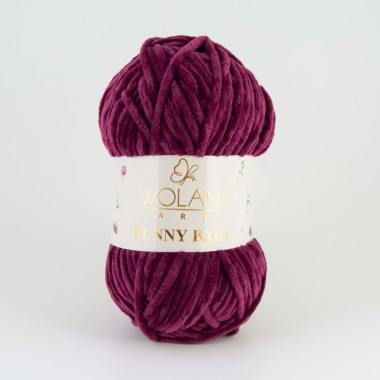 Пряжа Wolans Yarns Bunny Baby баклажан (10066)
