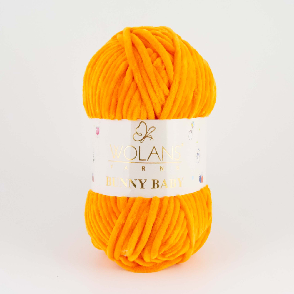 Пряжа Wolans Yarns Bunny Baby ярко-оранжевый (10067) Пряжа Wolans Yarns Bunny Baby ярко-оранжевый (10067)