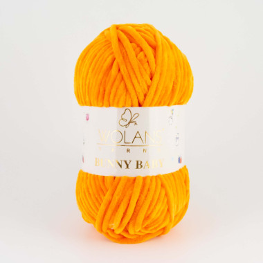 Пряжа Wolans Yarns Bunny Baby ярко-оранжевый (10067)