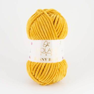 Пряжа Wolans Yarns Bunny Baby темная горчица (10072)