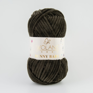 Пряжа Wolans Yarns Bunny Baby сіро-коричневий (10074)