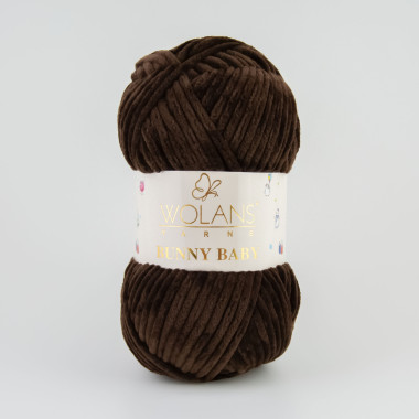 Пряжа Wolans Yarns Bunny Baby гірка кава (10075)