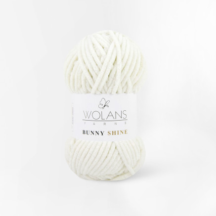 Пряжа с люрексом Wolans Yarns Bunny Shine кремовый (82002)