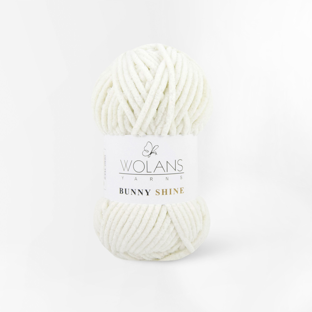 Пряжа з люрексом Wolans Yarns Bunny Shine кремовий (82002) Пряжа з люрексом Wolans Yarns Bunny Shine кремовий (82002)