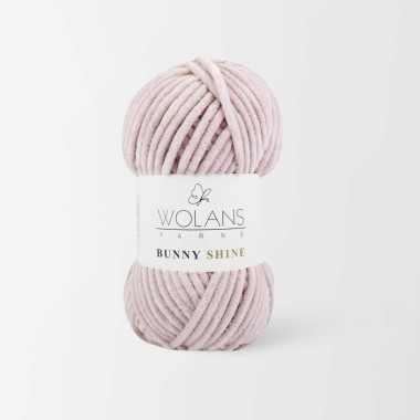 Пряжа з люрексом Wolans Yarns Bunny Shine пудра (82024)