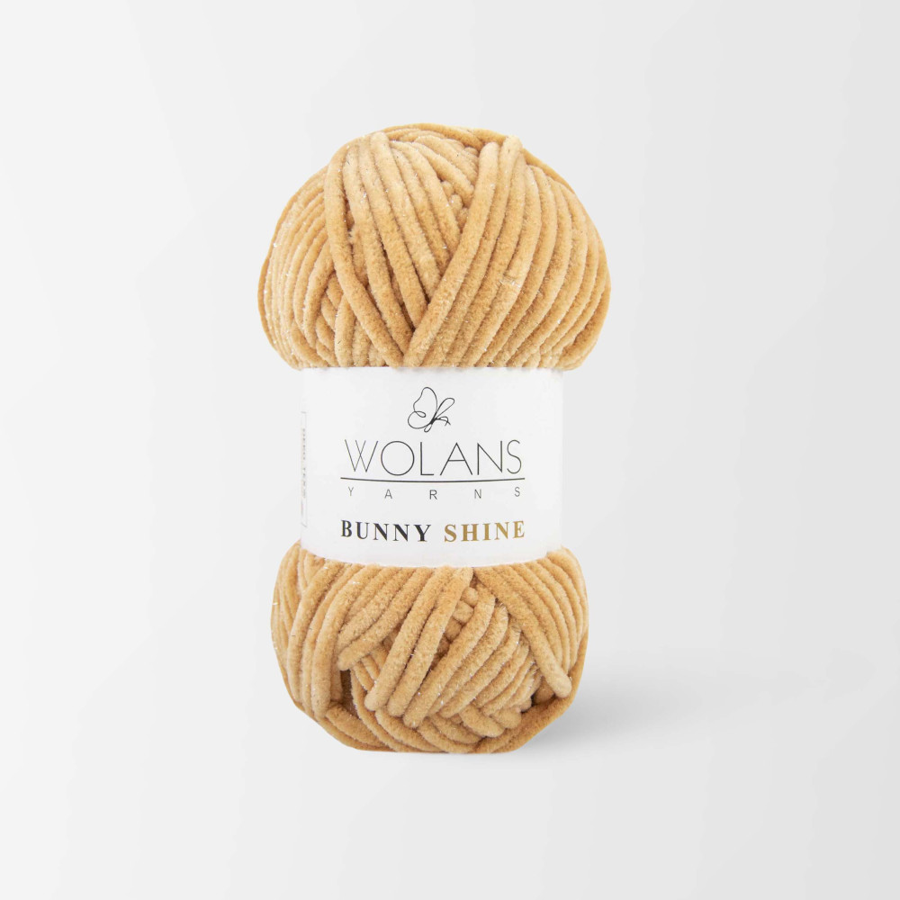 Пряжа з люрексом Wolans Yarns Bunny Shine світло-коричневий (82018) Пряжа з люрексом Wolans Yarns Bunny Shine світло-коричневий (82018)