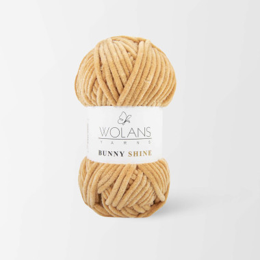 Пряжа з люрексом Wolans Yarns Bunny Shine світло-коричневий (82018)