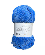 Yarn with lurex Wolans Yarns Bunny Shine Royal Blue (82035)