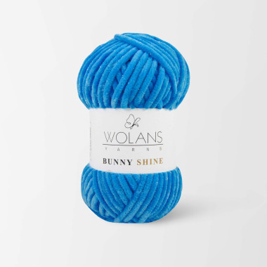 Пряжа з люрексом Wolans Yarns Bunny Shine королівський синій (82035)