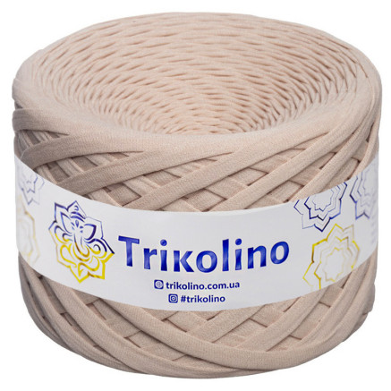Трикотажная пряжа Trikolino 7-9 мм, бежевый 100 м (430205)