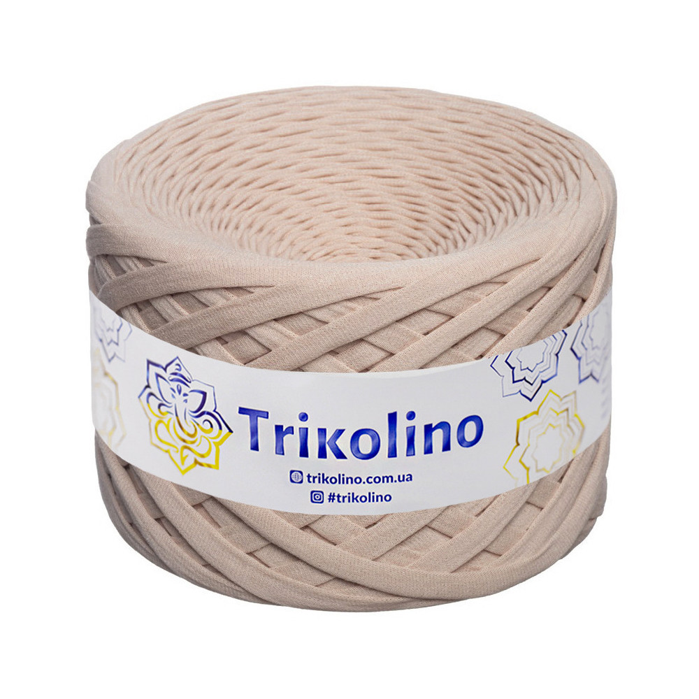 Трикотажна пряжа Trikolino 7-9 мм, бежевий 100 м (430205) Трикотажна пряжа Trikolino 7-9 мм, бежевий 100 м (430205)
