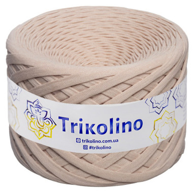 Трикотажна пряжа Trikolino 7-9 мм, бежевий 100 м (430205)
