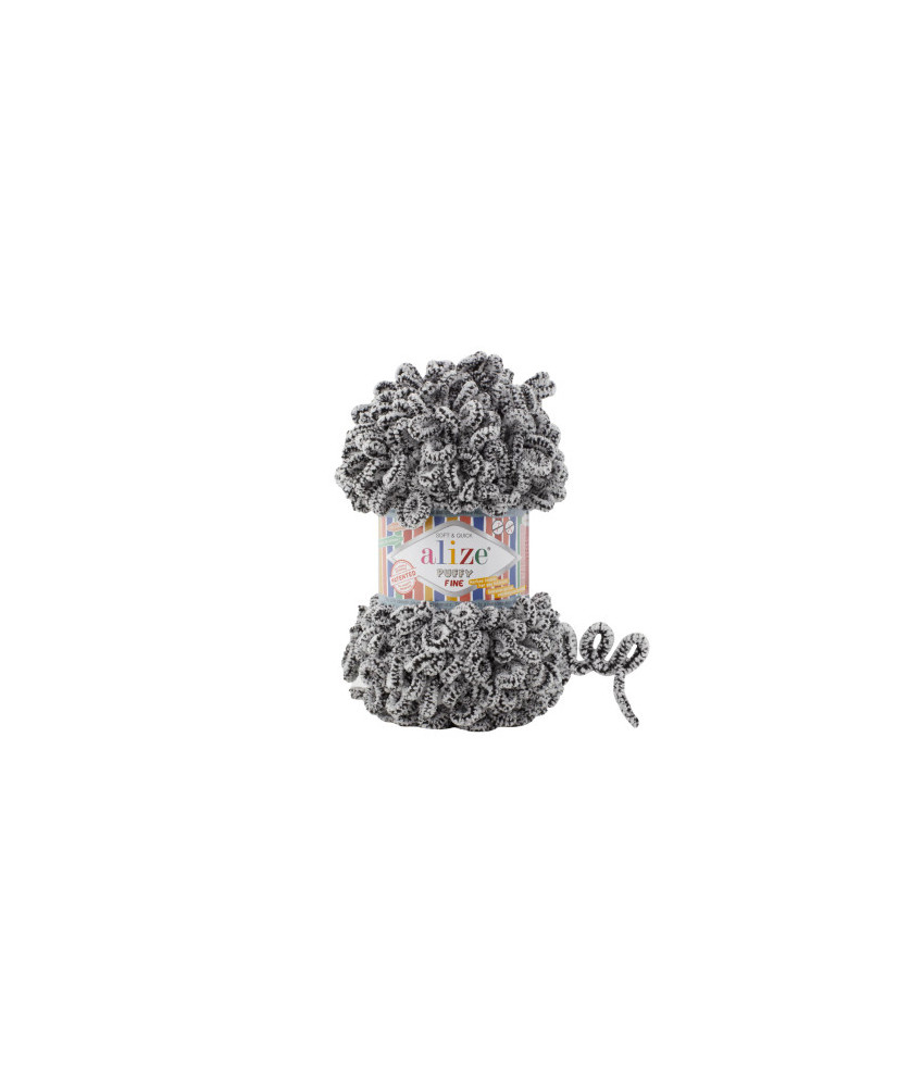 Yarn Alize Puffy Fine panda (833) Yarn Alize Puffy Fine panda (833)