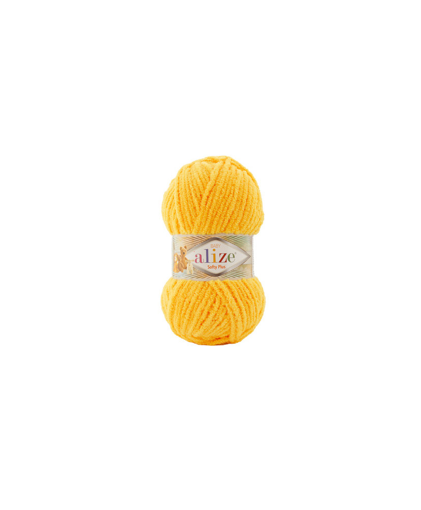 Yarn Alize Softy Plus yellow (216) Yarn Alize Softy Plus yellow (216)