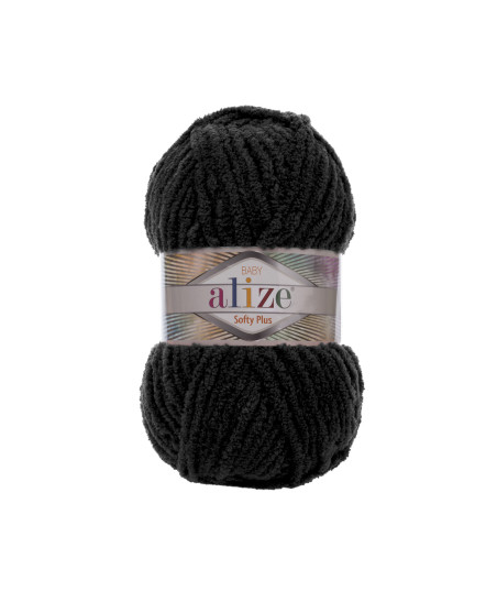 Yarn Alize Softy Plus black (60)