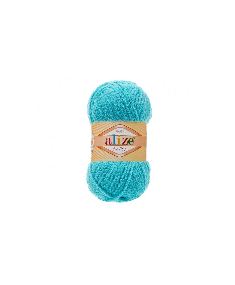 Yarn Alize Softy turquoise (128) Yarn Alize Softy turquoise (128)