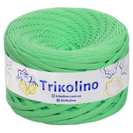 Трикотажная пряжа Trikolino 7-9 мм, ярко-зеленый 100 м (420274)