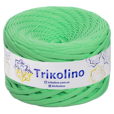 Трикотажная пряжа Trikolino 7-9 мм, ярко-зеленый 100 м (420274)