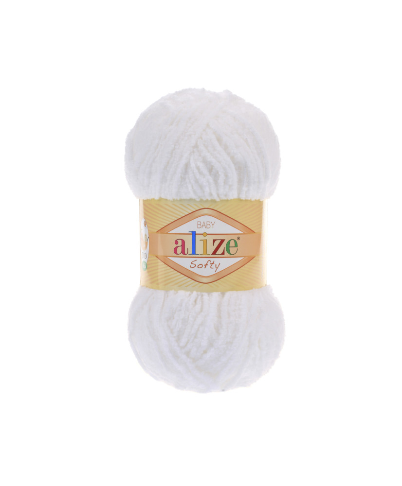 Yarn Alize Softy white (55) Yarn Alize Softy white (55)