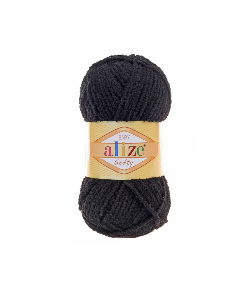 Yarn Alize Softy black (60) Yarn Alize Softy black (60)