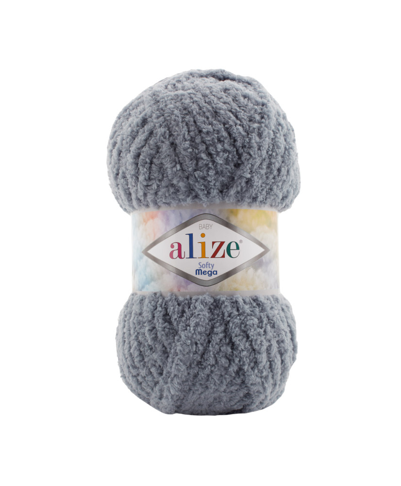 Yarn Alize Softy Mega gray (119) Yarn Alize Softy Mega gray (119)