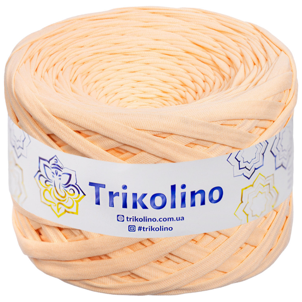 Трикотажна пряжа Trikolino 7-9 мм, абрикос 100 м (420011) Трикотажна пряжа Trikolino 7-9 мм, абрикос 100 м (420011)