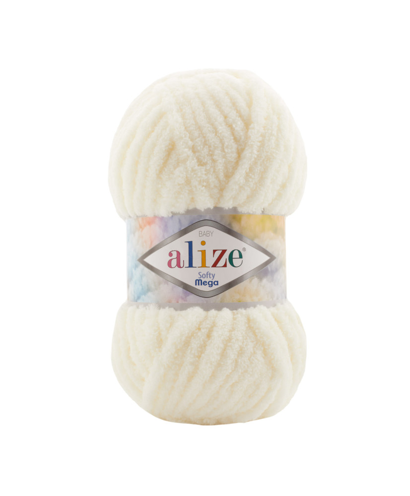 Yarn Alize Softy Mega milky (62) Yarn Alize Softy Mega milky (62)