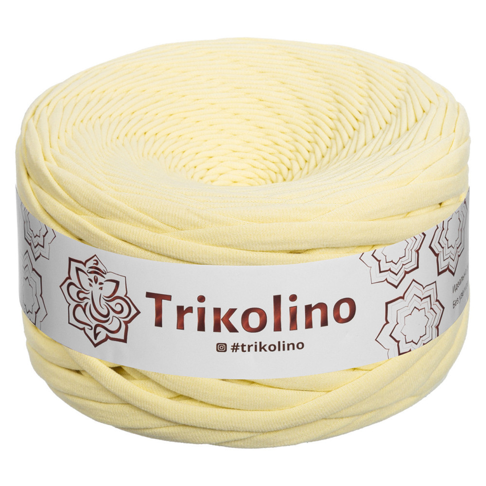 Трикотажна пряжа Trikolino 7-9 мм, ванільний пудинг 100 м (420004) Трикотажна пряжа Trikolino 7-9 мм, ванільний пудинг 100 м (420004)