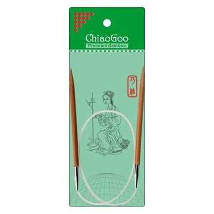 Спицы круговые бамбуковые на леске ChiaoGoo Bamboo 6 мм 40 см  (2016-10)